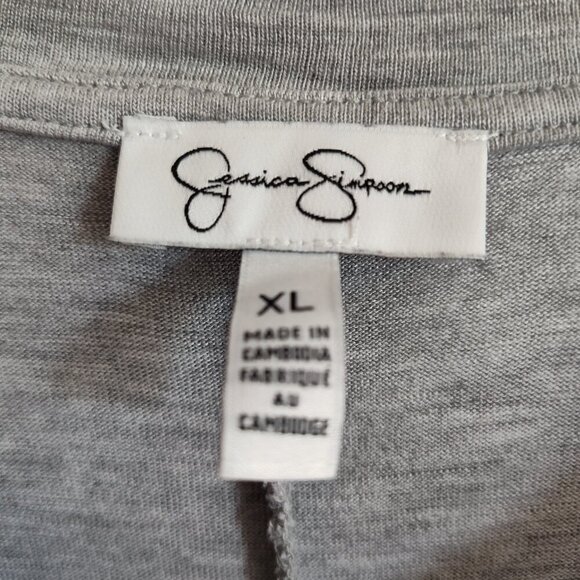 Ladies SZ XL Jessica Simpson Grey Midi Dress - Picture 3 of 3